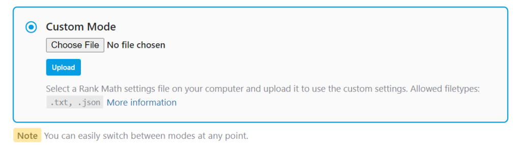 Custom Mode PRO 客製模式